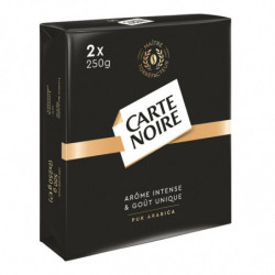 LOT DE 3 - CARTE NOIRE - Café moulu Pur Arabica - pack de 2 paquets de 250 g