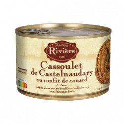 MAISON RIVIERE - Cassoulet de Castelnaudary au confit de canard - boite de 420 g