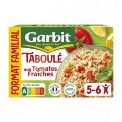 LOT DE 4 - GARBIT - Taboulé Aux Dés De Tomates Fraiches Citron Et Huile D'Olive - boîte de 730 g