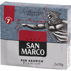 LOT DE 3 - SAN MARCO - Café moulu pur arabica - paquet de 500 g