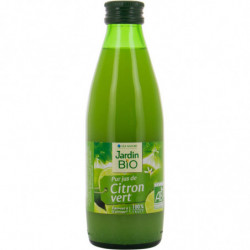 LOT DE 4 - JARDIN BIO ETIC - Jus De Citron Vert Bio - bouteille de 25 cl