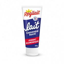 LOT DE 4 - REGILAIT - Lait Concentré Sucré Entier - tube de 300 g