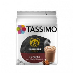 LOT DE 5 - TASSIMO - Columbus Le choco - Caramel beurre salé - 8 dosettes - 240 g