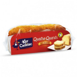 LOT DE 4 - KER CADELAC - Quatre-Quarts Pur Beurre - gâteau de 200 g
