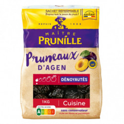 MAITRE PRUNILLE  Pruneaux dAgen Dénoyautés  sachet de 1 kg