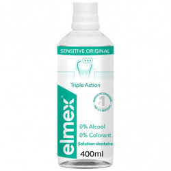 LOT DE 3 - ELMEX - Bain De Bouche Sensitive - flacon de 400 ml