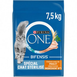 PURINA ONE - Croquettes pour chat Stérilisé au Poulet - sac de 7,5 kg