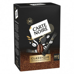LOT DE 2 - CARTE NOIRE - Café soluble classique - boite de 80 sticks de 1,8g