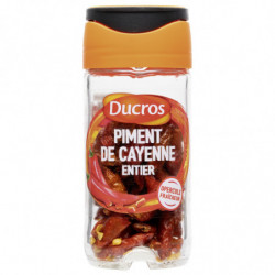LOT DE 3 - DUCROS - Piment Cayenne entier- Epices - flacon de 11 g