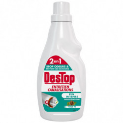 LOT DE 6 - DESTOP - Gel entretien canalisation Parfum Pin Intense - flacon de 750 ml