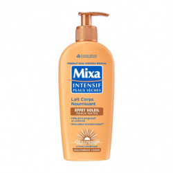 MIXA - Lait corps nourissant effet soleil Peaux Mates - pompe de 250 ml