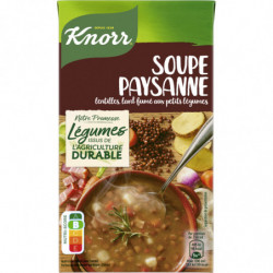 KNORR - Soupe Paysanne Lentilles et lard fumé - brique de 1 L