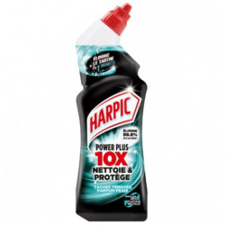 LOT DE 6 - HARPIC - Power Plus - Gel nettoyant surpuissant Taches Tenaces Désinfectant WC - flacon de 750 ml