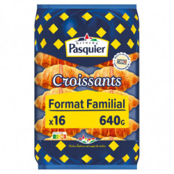 LOT DE 2 - PASQUIER - Croissants Au Levain - paquet de 640 g