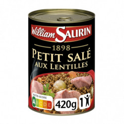 WILLIAM SAURIN - Petit salé aux lentilles - boite de 420 g