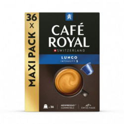 CAFE ROYAL - Lungo Café capsules Compatibles Nespresso - boite de 36 capsules