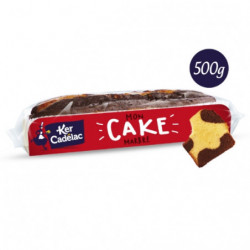 LOT DE 4 - KER CADELAC - Cake Barre Marbrée Cacao - gâteau de 500 g