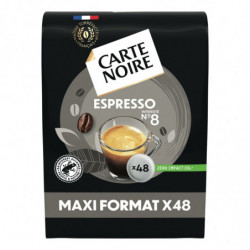 LOT DE 3 - CARTE NOIRE - Espresso n°8 Cafés Compatible Senseo - paquet de 48 dosettes
