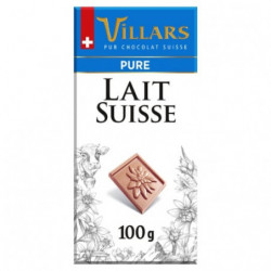 LOT DE 4 - VILLARS - Tablette Dégustation Chocolat Au Lait Suisse - tablette de 100 g