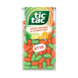LOT DE 2 - TIC TAC - Bonbons Orange Citron Vert - boite de 54 g