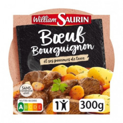 LOT DE 3 - WILLIAM SAURIN - Assiette Boeuf Bourguignon Et Ses Pommes De Terre - 300 g