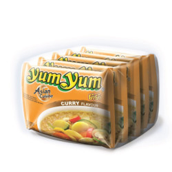 YUM YUM - Nouilles Saveur Curry - blister de 5 sachets de 60 g - 300 g