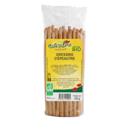 NATURALINE - Gressins d'épeautre Bio - paquet de 125 g
