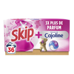 SKIP - Lessive Capsule 3En1 Touche De Cajoline - boîte de 36 capsules