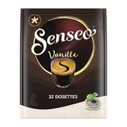 SENSEO - Vanille Café dosette Senseo Saveur Vanille - 32 dosettes - 220 g