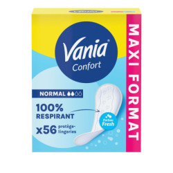 VANIA - Kotydia Confort Normal parfum Fresh - boîte de 56 protèges-slips