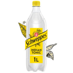 LOT DE 4 - SCHWEPPES - Indian Tonic - 1 l