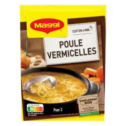 LOT DE 4 - MAGGI - Soupe De Poule Vermicelles - sachet de 65 g