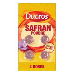LOT DE 4 - DUCROS - Safran en poudre - Epices - paquet de 4 doses de 0,1 g