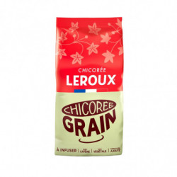 LOT DE 5 - LEROUX - Chicorée torréfiée en Grains - Chicorée - paquet de 520 g